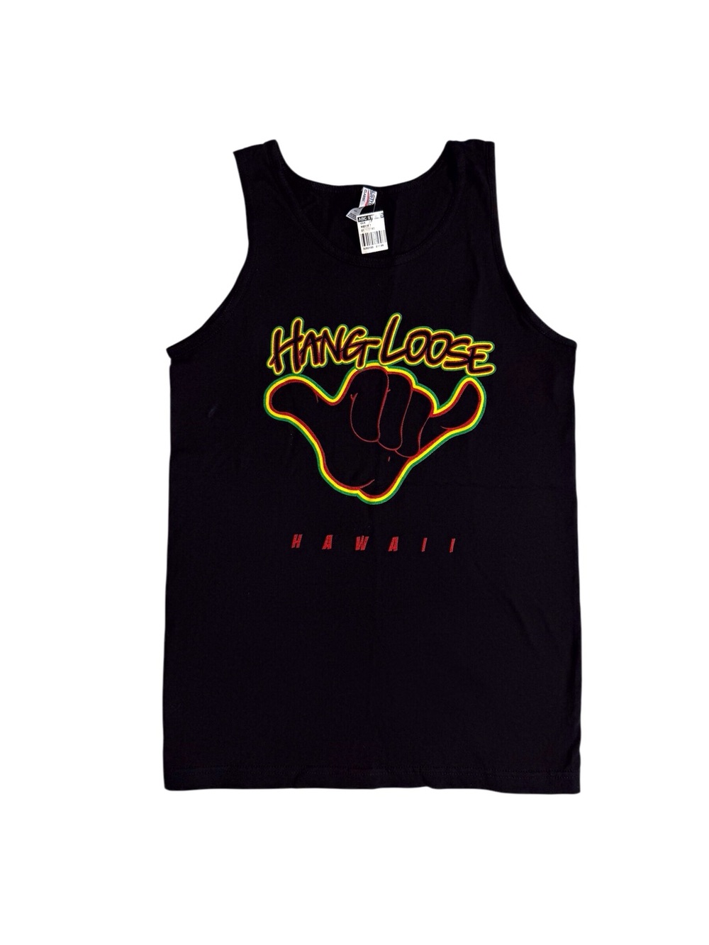 Hang Loose Hawaii Black tank top 100% Cotton men’s Size Small New With Tag
